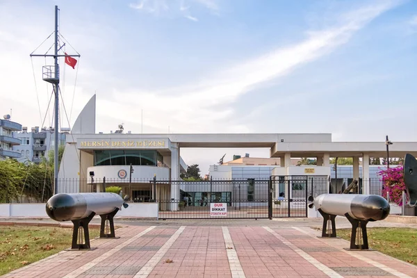 Mersin Turcja Października 2019 Zdjęcie Zewnątrz Muzeum Marynarki Wojennej Mersin — Zdjęcie stockowe