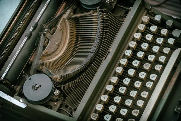 Top View van een oude vintage typemachine — Stockfoto