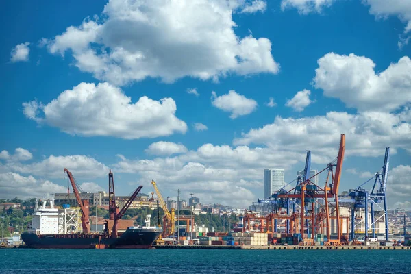 イスタンブール トルコ 2020年9月4日 ハダルパサ港は ボスポラスへの南の入り口にあるイスタンブールのハダルパサに位置する一般貨物港 ロロおよびコンテナターミナルです — ストック写真