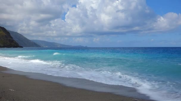 Mar Ondas Praia — Vídeo de Stock