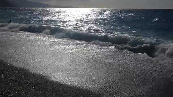 Fale Morza Plaży — Wideo stockowe