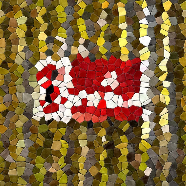 Glass Mosaic Kaleidoscopic Seamless Generated Hires Texture Background — Stock Photo, Image