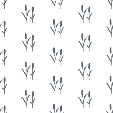 Reed Çiçeksiz Düzen, Arka plan. Vektör illüstrasyonu 