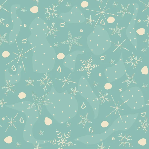 Natale Natale Pattern Sfondo Con Fiocchi Neve — Vettoriale Stock