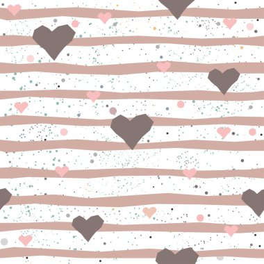 Sevimli Kalplerin Geçmişi. Kalpleri olan kusursuz desen