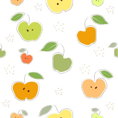 El çizimi elementlerle Sevimli ve Tatlı Tasarım