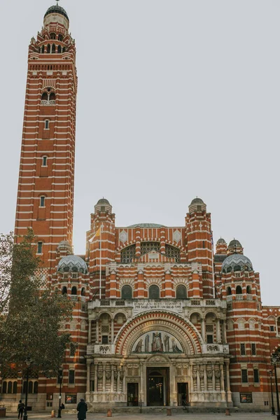 Fachada Catedral Westminster London Reino Unido — Fotografia de Stock