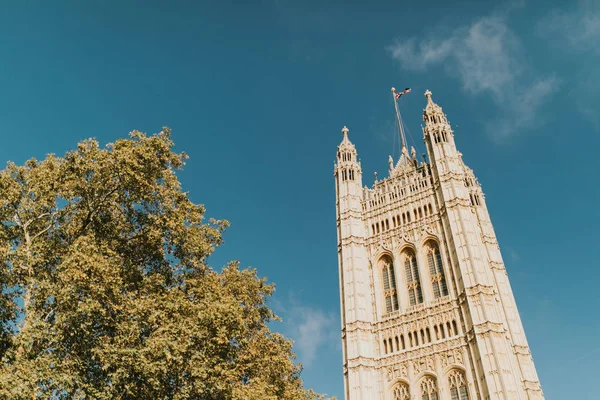 Victoria Tower Från Westminster Palace London Storbritannien — Stockfoto