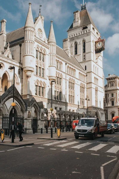 Londres Englândia Outubro 2018 Fachada Royal Courts Justice Strand Street — Fotografia de Stock