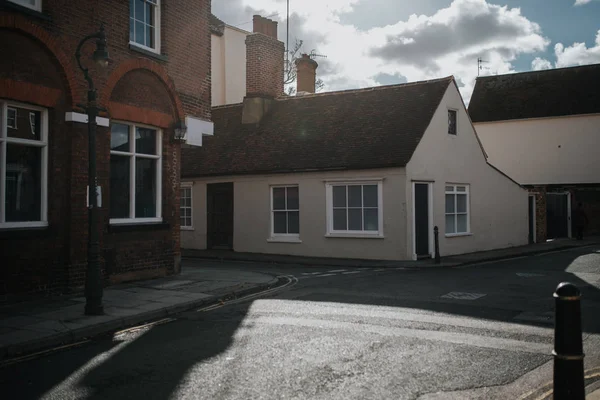 Fachadas Casa Uma Rua Aldeia Canterbury Inglaterra — Fotografia de Stock