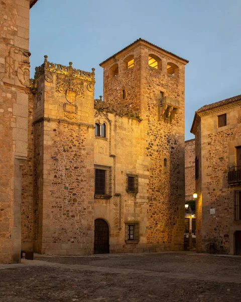 Palacio Golfines Plaza Golfines Centro Histórico Cáceres Extremadura España — Foto de Stock