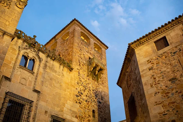 Golfine Palace Náměstí Golfine Historickém Centru Města Caceres Extremadura Španělsko — Stock fotografie