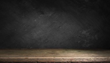 Gri grunge arka plan masaya ahşap güverte.