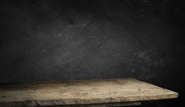 Gri grunge arka plan masaya ahşap güverte.