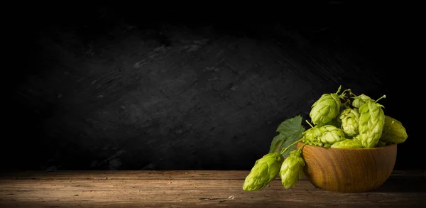 Still Life Keg Beer Hops — Stock Photo, Image