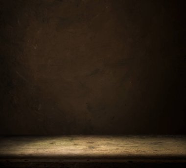 fıçının arka planı ve aşınmış eski ahşap masa