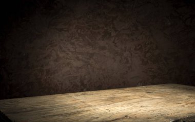 ahşap Pano tablo alan buğday günbatımı ışığı önünde. Ürün görüntü montaj için hazır.