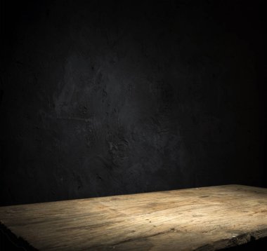 fıçının arka planı ve aşınmış eski ahşap masa