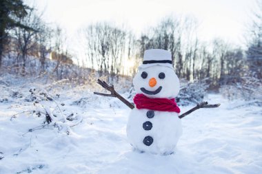 turuncu günbatımı kardan adam arka plan christmas santa