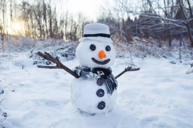 turuncu günbatımı kardan adam arka plan christmas santa