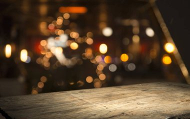 Işık noktaları ve bokeh ile Noel arkaplanı