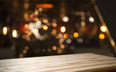 Işık noktaları ve bokeh ile Noel arkaplanı