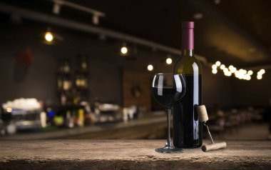 Dekorasyonunuz için şarap ve boş alan