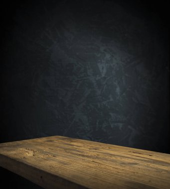 fıçının arka planı ve aşınmış eski ahşap masa