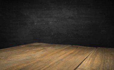 fıçının arka planı ve aşınmış eski ahşap masa