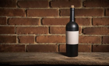 Kırmızı şarap, şişe, bardak ve eski fıçıyla dolu sakin bir hayat.