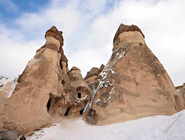 Ancient Cappadocia Fairy Chimneys Situated Middle Part Turkey — Stock Photo, Image