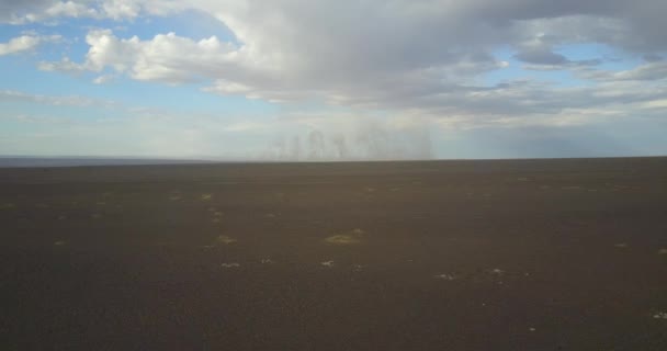 Tormenta de arena en la duna de mongolia tornado — Vídeos de Stock