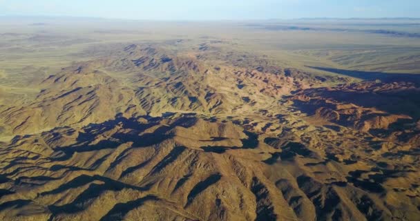 Mountain plateau in Mongolia aerial view — Stock Video