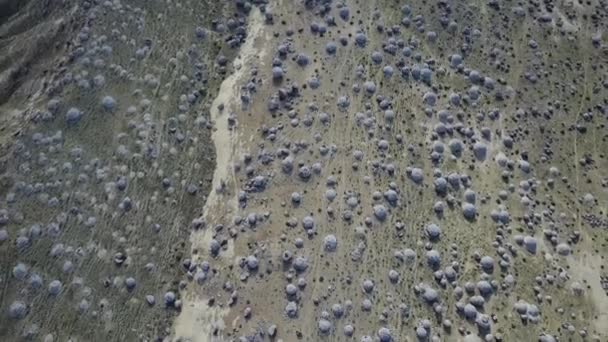 Vista sulla valle del nodulo sulla penisola di Mangyshlak in Kazakistan — Video Stock