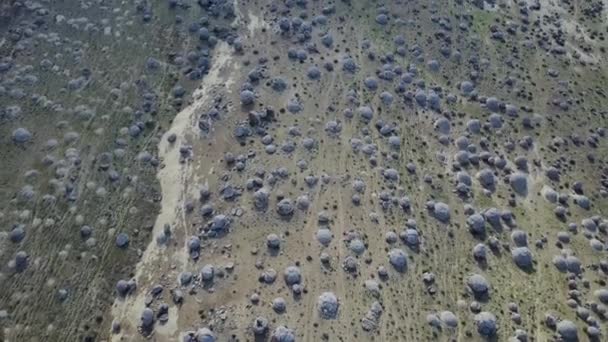 Vista sulla valle del nodulo sulla penisola di Mangyshlak in Kazakistan — Video Stock