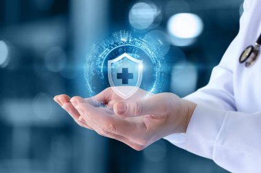 Doktor sağlığın korunması simgesigösterir .