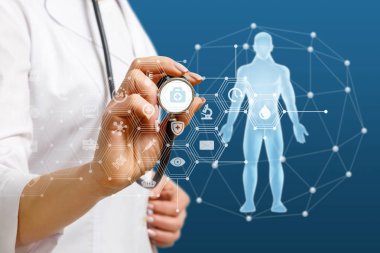 Doktor sağlık kutsal kişilerin resmi ile çalışma .