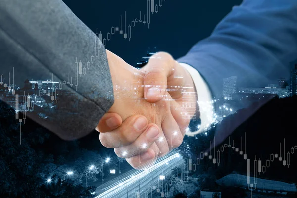 Handshake obchodníků . — Stock fotografie