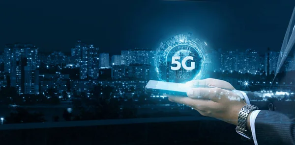 5G-nätverksanslutning . — Stockfoto