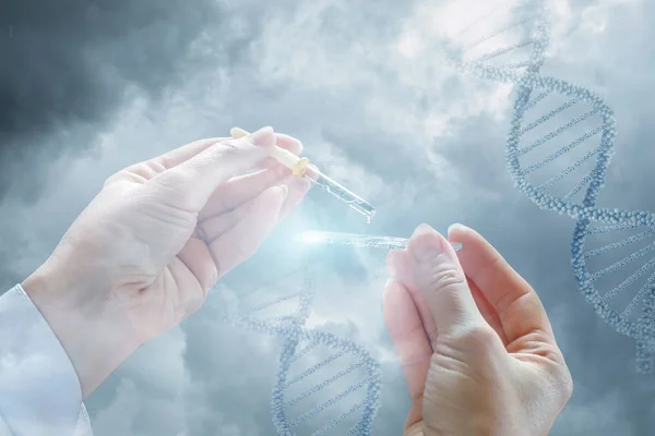 Концепция ДНК-тестирования . — стоковое фото