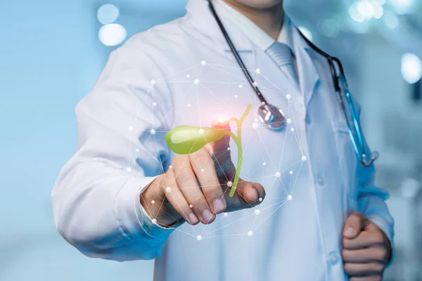 Safra kesesi tedavisi konsepti.