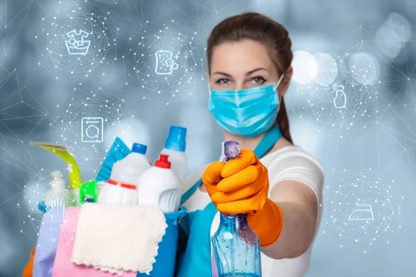 Concept Provision Cleaning Services — Stock Photo, Image