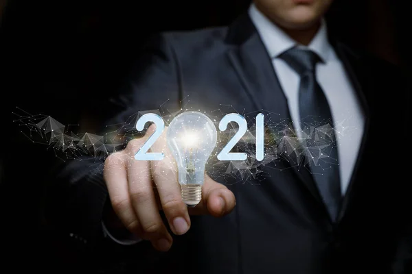 The concept of new business ideas in the new 2021.