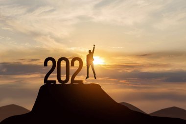 İş dünyasında yeni bir başarılı 2021 konsepti.