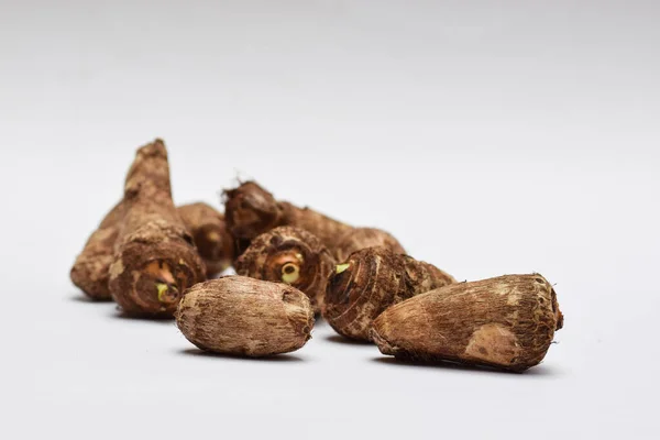 Taro Kökü Colocasia Esculenta Ham Kökü Hindistan Arbi Olarak Bilinir — Stok fotoğraf