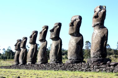Moai in Rapa nui, Paskalya adası, şili