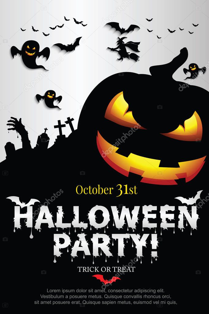 Halloween Invitation. Vector Eps 10