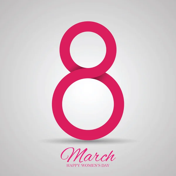 8 mars. Internationella kvinnodagen dag gratulationskort. — Stock vektor