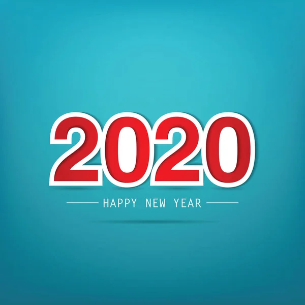 Bonne année 2020 Conception de texte. Eps vectoriels 10 — Image vectorielle
