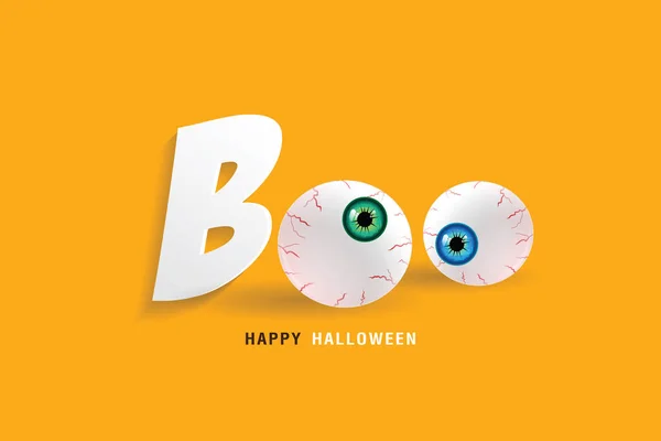 Frohes Halloween Illustrationsvektordesign — Stockvektor